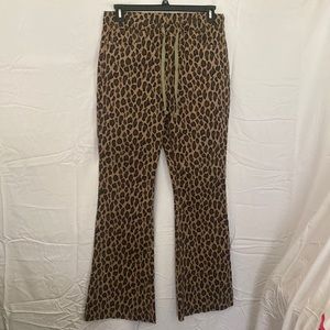 YMI jogger pants leopard print size extra large new with tags